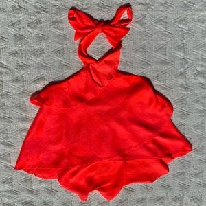 Coral Free People Blouse.